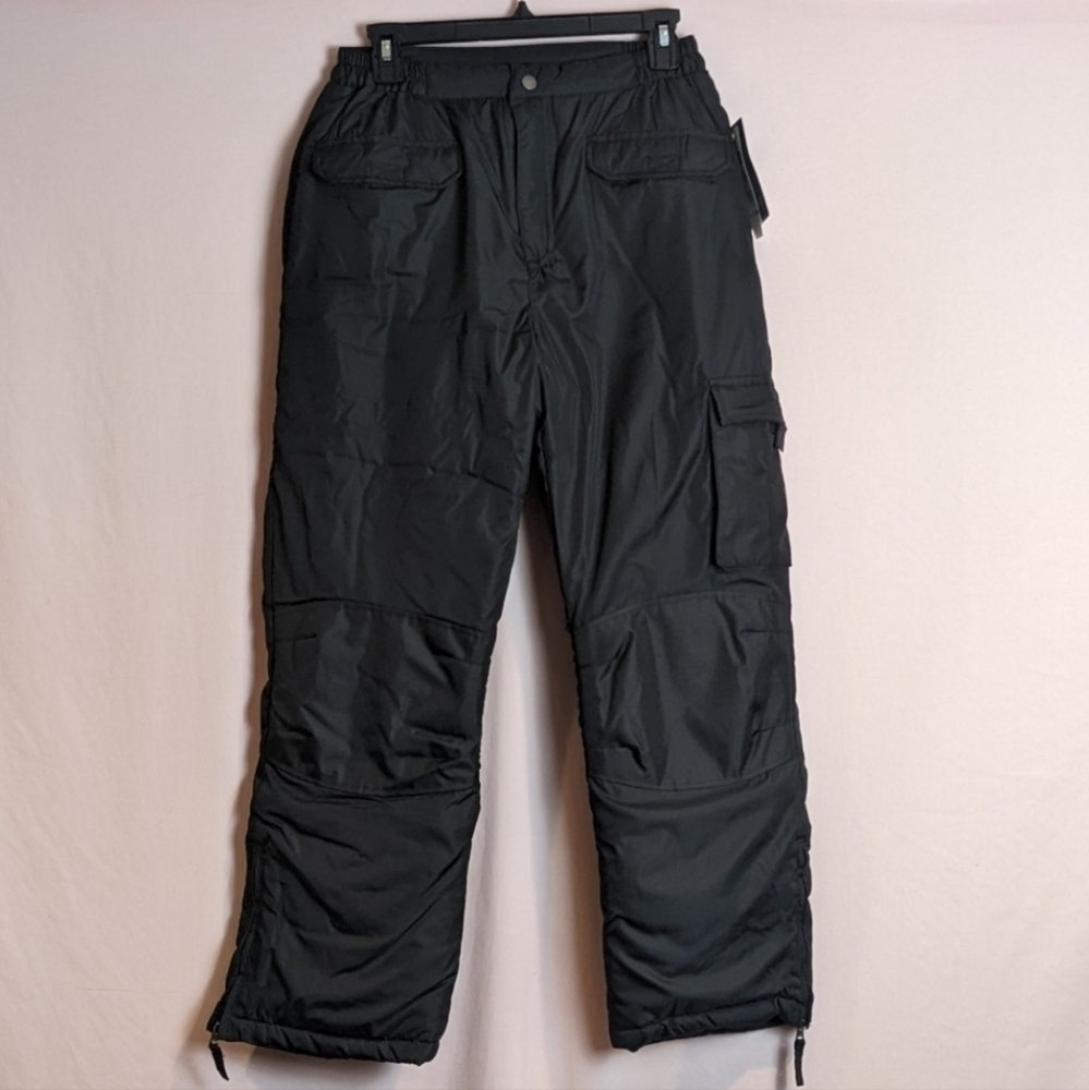 Cherokee Kids Water Resistant Black Snow Pants size 8/10